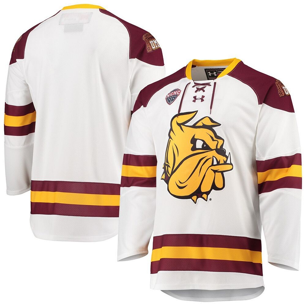 Мужская белая хоккейная майка Under Armour Minnesota Duluth Bulldogs, цвет Umd White
Мужская белая хоккейная майка Under Armour Minnesota Duluth Bulldogs, цвет Umd White