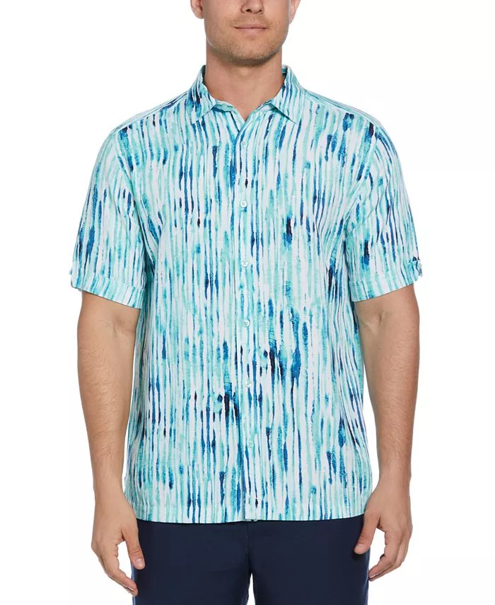 Мужская рубашка с коротким рукавом и принтом в полоску акварелью Cubavera, зеленый
Мужская рубашка с коротким рукавом и принтом в полоску акварелью Cubavera, зеленый