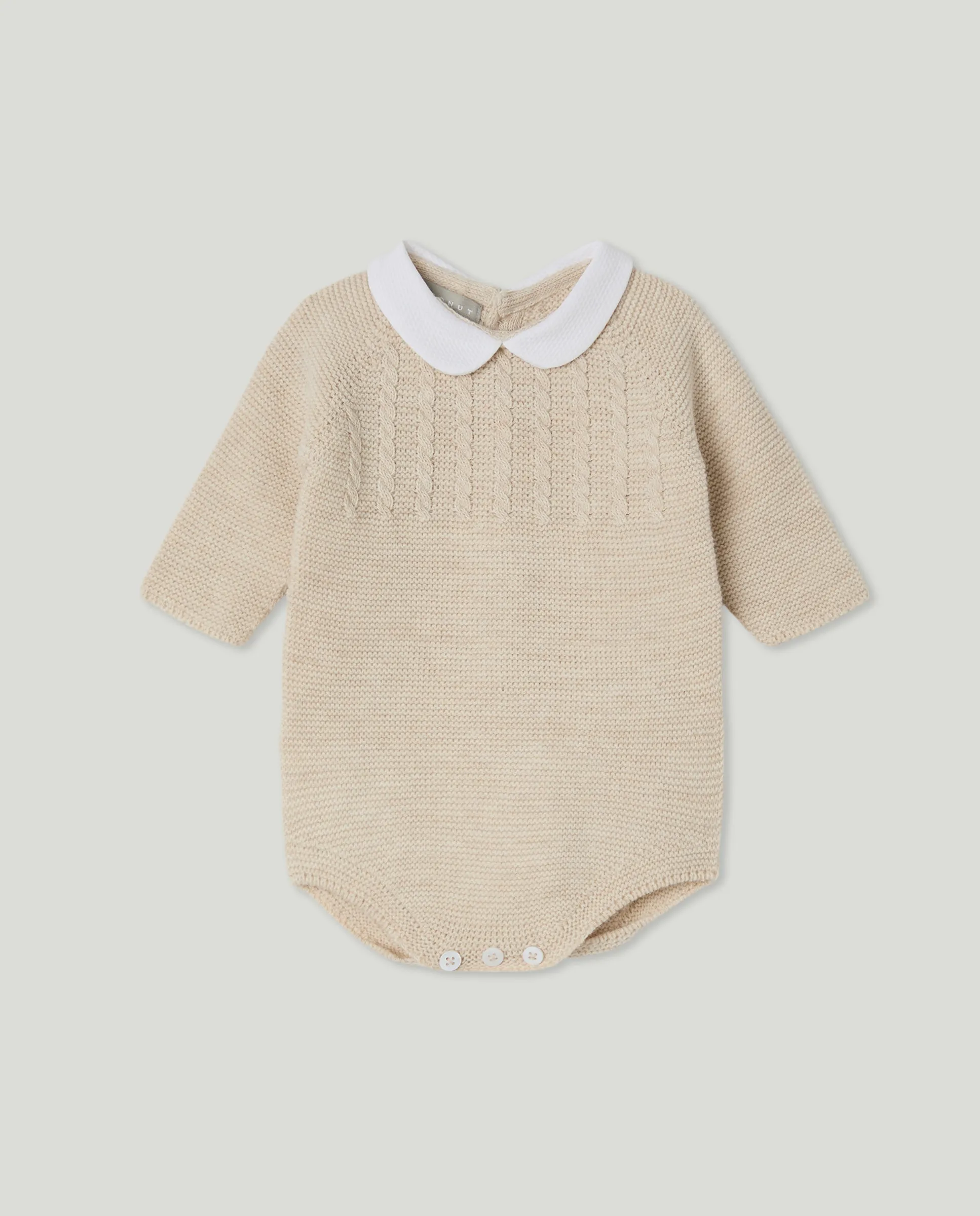 Классический полукомбинезон-распашонка с длинным рукавом и воротничком-стойкой, с вышивкой восьмерок на кокетке для малыша Coconut El Corte Inglés, светло-коричневый
Классический полукомбинезон-распашонка с длинным рукавом и воротничком-стойкой, с вышивкой восьмерок на кокетке для малыша Coconut El Corte Inglés, светло-коричневый