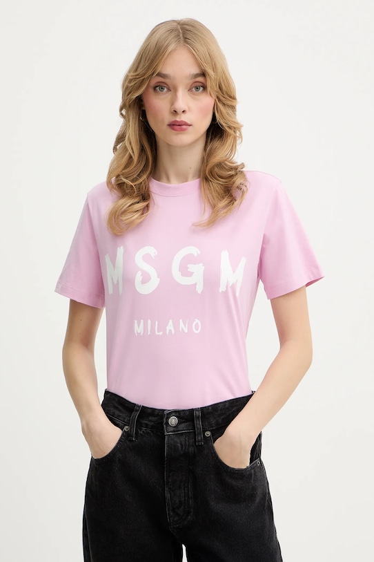 Хлопковая футболка MSGM, розовый
Хлопковая футболка MSGM, розовый