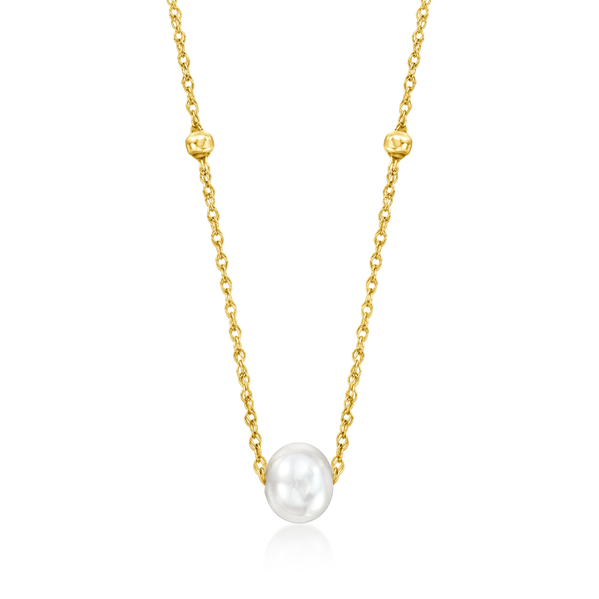 Ожерелье RS Pure by Ross-Simons с культивированным жемчугом 4-5 мм из 14-каратного желтого золота Rs Pure, 16 In
Ожерелье RS Pure by Ross-Simons с культивированным жемчугом 4-5 мм из 14-каратного желтого золота Rs Pure, 16 In