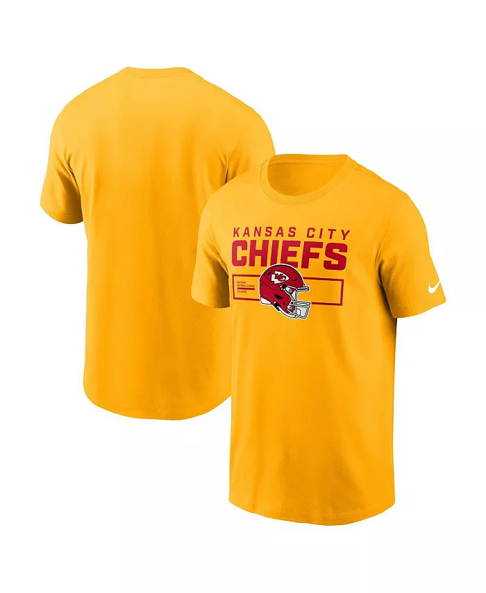 Мужская футболка Kansas City Chiefs Primetime Helmet Essential золотистого цвета Nike
Мужская футболка Kansas City Chiefs Primetime Helmet Essential золотистого цвета Nike