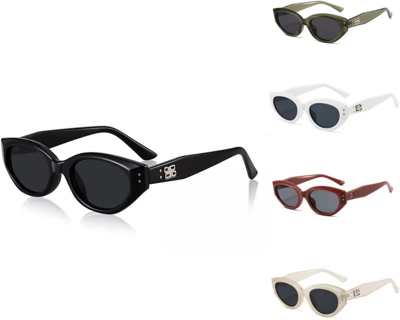 Женские солнцезащитные очки «кошачий глаз», ретро-форма, овальные, с защитой от УФ-излучения UV400, стильные солнцезащитные очки для путешествий на открытом воздухе и вождения MODASER, White Edge
Женские солнцезащитные очки «кошачий глаз», ретро-форма, овальные, с защитой от УФ-излучения UV400, стильные солнцезащитные очки для путешествий на открытом воздухе и вождения MODASER, White Edge