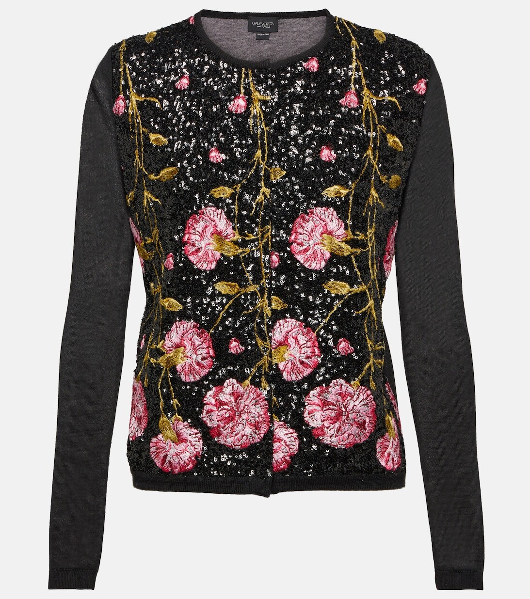 Украшенный кардиган из кашемира и шелка GIAMBATTISTA VALLI, черный
Украшенный кардиган из кашемира и шелка GIAMBATTISTA VALLI, черный