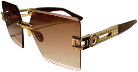 Солнцезащитные очки большого квадратного размера 2027 года для мужчин и женщин, стильные, без оправы, винтажные, с градиентным переходом цвета MTZJH, Brown-gradient Tea
Солнцезащитные очки большого квадратного размера 2027 года для мужчин и женщин, стильные, без оправы, винтажные, с градиентным переходом цвета MTZJH, Brown-gradient Tea