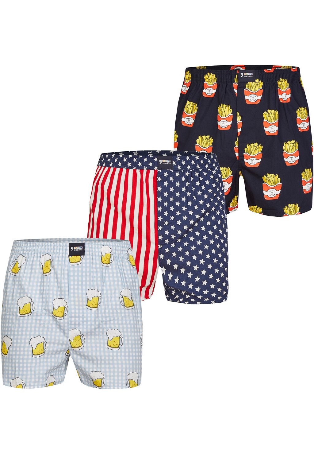 Боксеры 3-PACK PRINT Happy Shorts, темно-синий
Боксеры 3-PACK PRINT Happy Shorts, темно-синий