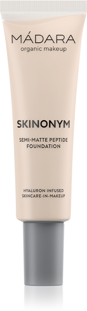 Skinonym полуматовый пептидный долгодействующий тональный крем с пептидами Mádara, atspalvis porcelain 10 30 мл
Skinonym полуматовый пептидный долгодействующий тональный крем с пептидами Mádara, atspalvis porcelain 10 30 мл