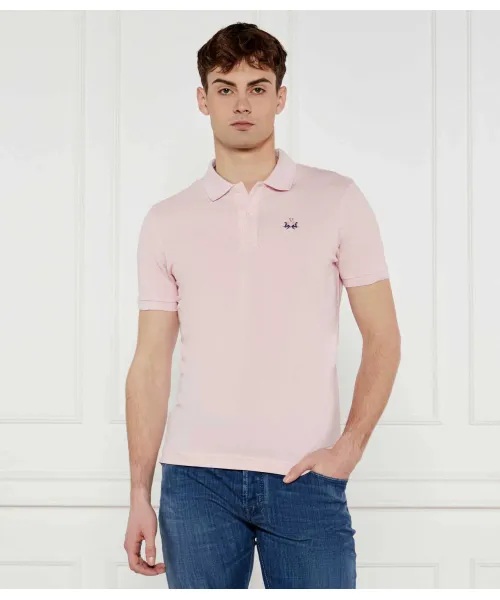 Футболка поло Slim fit La Martina, розовый 
Футболка поло Slim fit La Martina, розовый