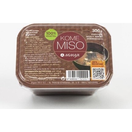 Mimasa Kome Miso 300g No Pasteurizado
Mimasa Kome Miso 300g No Pasteurizado