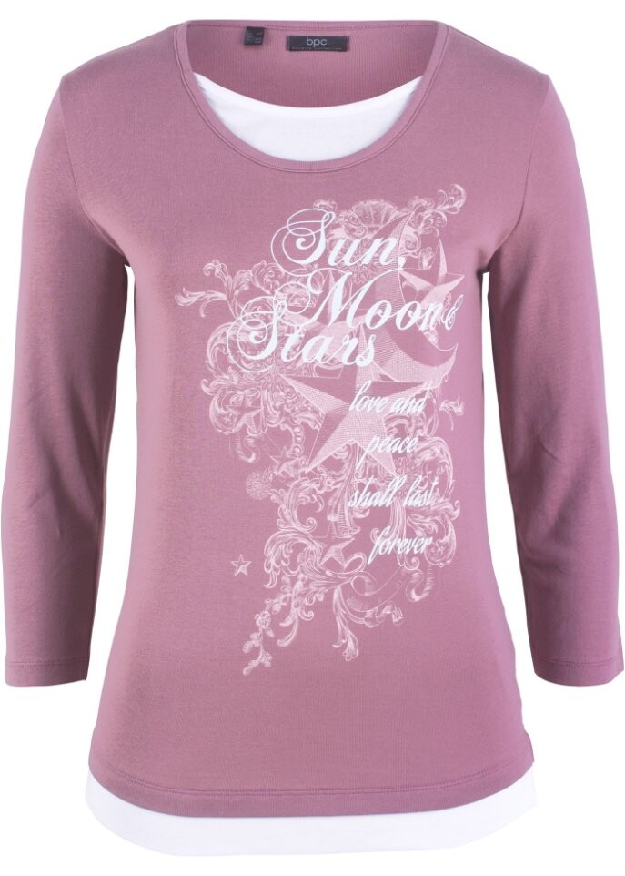 Хлопковая рубашка 2 в 1 рукава 3/4 Bpc Bonprix Collection, фиолетовый
Хлопковая рубашка 2 в 1 рукава 3/4 Bpc Bonprix Collection, фиолетовый