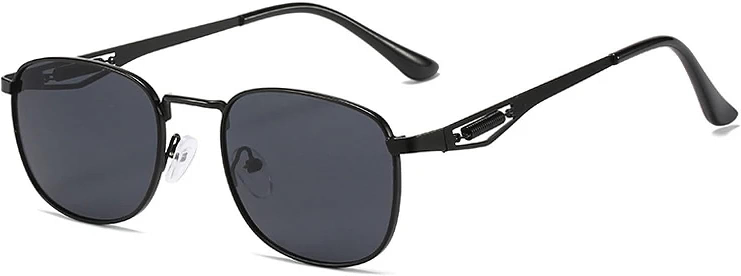 Металлические солнцезащитные очки для женщин в стиле ретро с прозрачными градиентными линзами и защитой от УФ-излучения (UV400), мужские солнцезащитные очки в стиле панк TVTBBVV, Black Grey
Металлические солнцезащитные очки для женщин в стиле ретро с прозрачными градиентными линзами и защитой от УФ-излучения (UV400), мужские солнцезащитные очки в стиле панк TVTBBVV, Black Grey