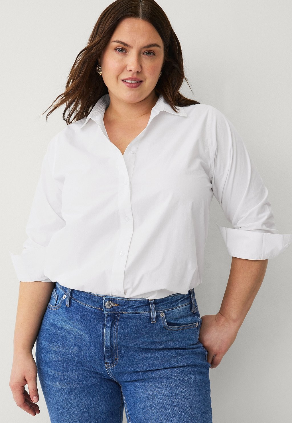 Блузка на пуговицах Ellos Plus collection, белый
Блузка на пуговицах Ellos Plus collection, белый