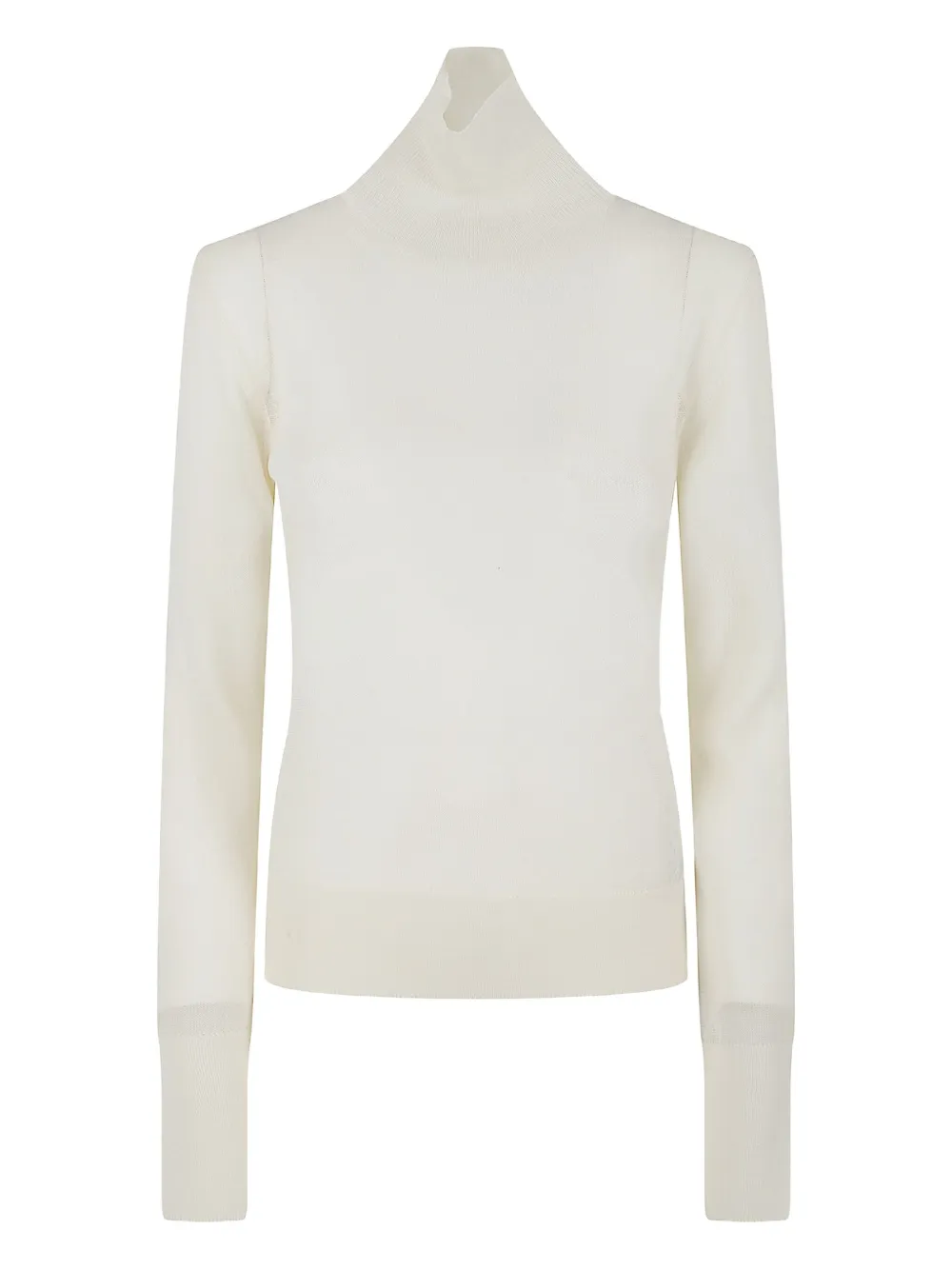 Шерстяной топ с воротником-воронкой Ermanno Scervino, белый
Шерстяной топ с воротником-воронкой Ermanno Scervino, белый