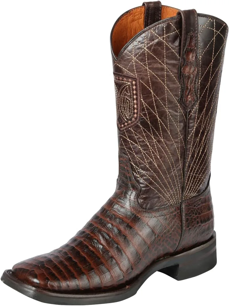 Мужские ковбойские сапоги El General с квадратным носком и принтом из кожи каймана 30 Generic, коричневый
Мужские ковбойские сапоги El General с квадратным носком и принтом из кожи каймана 30 Generic, коричневый