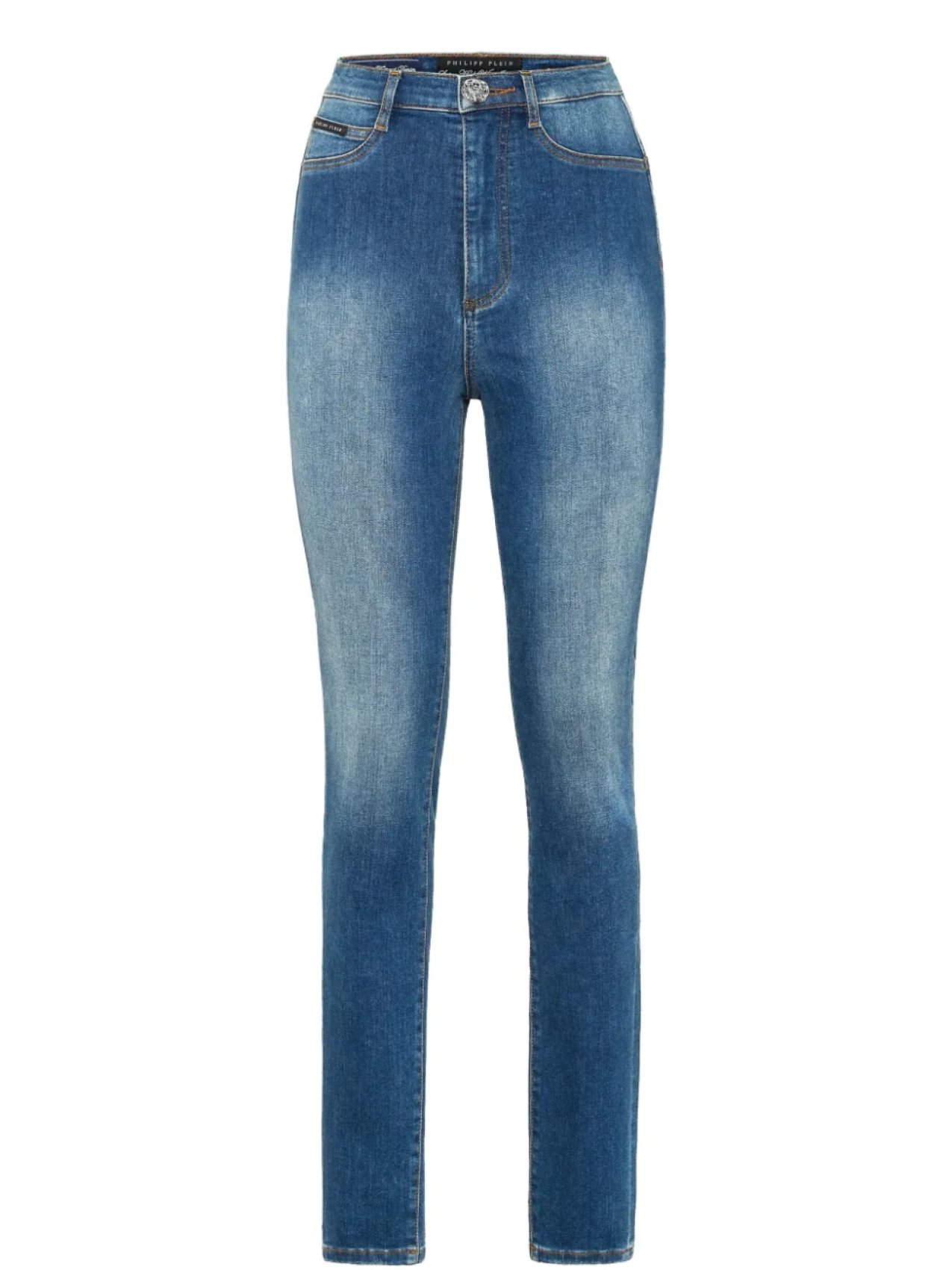 Джинсы с высокой талией Philipp Plein, синий
Джинсы с высокой талией Philipp Plein, синий