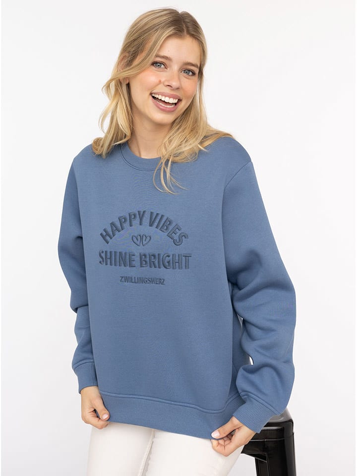 Толстовка Wild and Free синего цвета Zwillingsherz
Толстовка Wild and Free синего цвета Zwillingsherz
