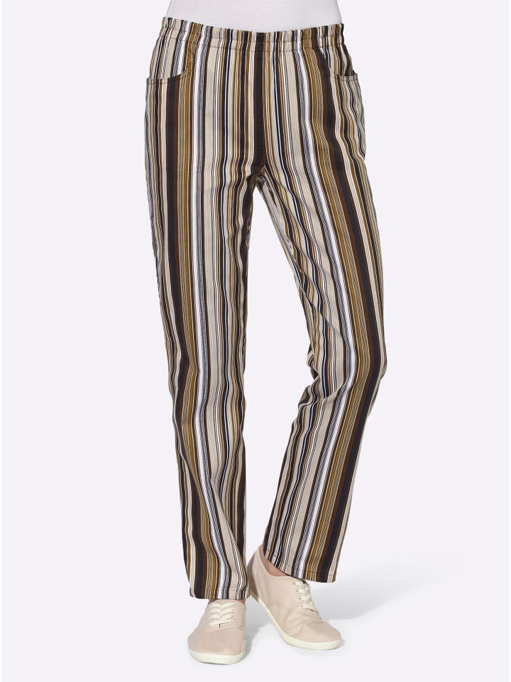 Брюки-карго в темно-коричневую полоску WITT WEIDEN
Брюки-карго в темно-коричневую полоску WITT WEIDEN