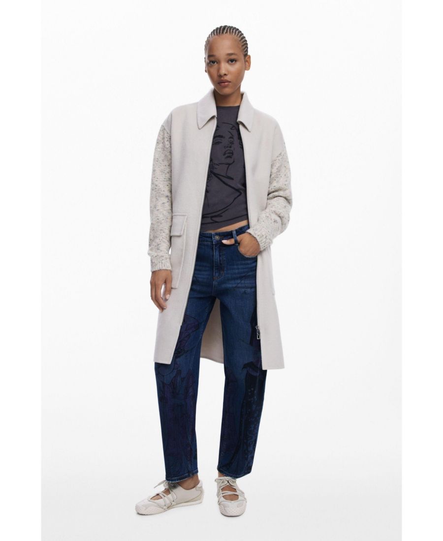 Женское легкое пальто из комбинированной ткани Desigual, Medium beige
Женское легкое пальто из комбинированной ткани Desigual, Medium beige