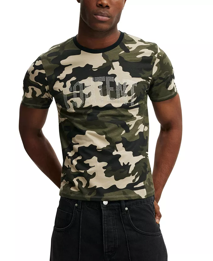 Мужская футболка с детским принтом короткий рукав Cotton On, зеленый
Мужская футболка с детским принтом короткий рукав Cotton On, зеленый