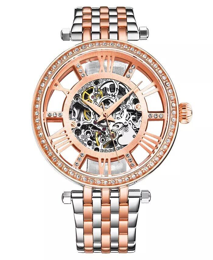 Женские автоматические часы-браслет из нержавеющей стали серебристого цвета с звеньями, 38 мм Stuhrling, розовый
Женские автоматические часы-браслет из нержавеющей стали серебристого цвета с звеньями, 38 мм Stuhrling, розовый