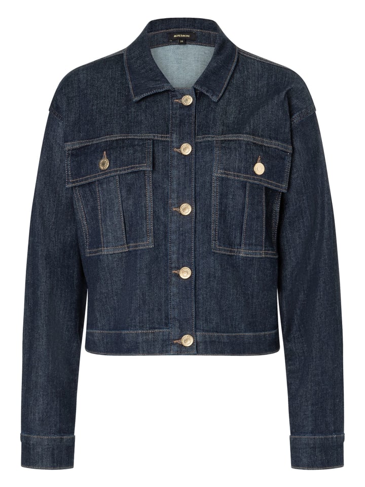 Джинсовая куртка из темно-синего денима More & More
Джинсовая куртка из темно-синего денима More & More