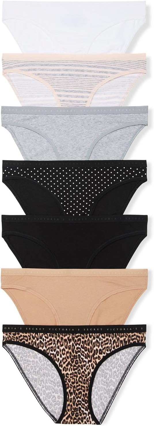 Женские хлопковые бикини Victoria's Secret, трусики средней посадки для женщин, набор из нескольких пар (XS-XXL), Basics Mix
Женские хлопковые бикини Victoria's Secret, трусики средней посадки для женщин, набор из нескольких пар (XS-XXL), Basics Mix