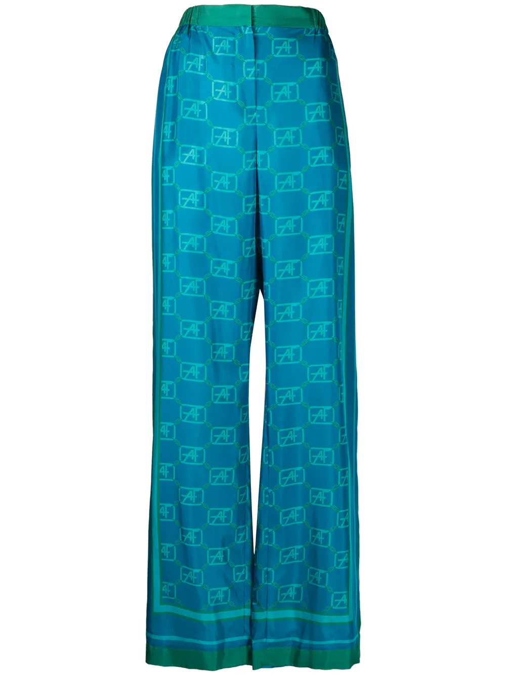 Брюки широкого кроя с монограммой Alberta Ferretti, синий
Брюки широкого кроя с монограммой Alberta Ferretti, синий