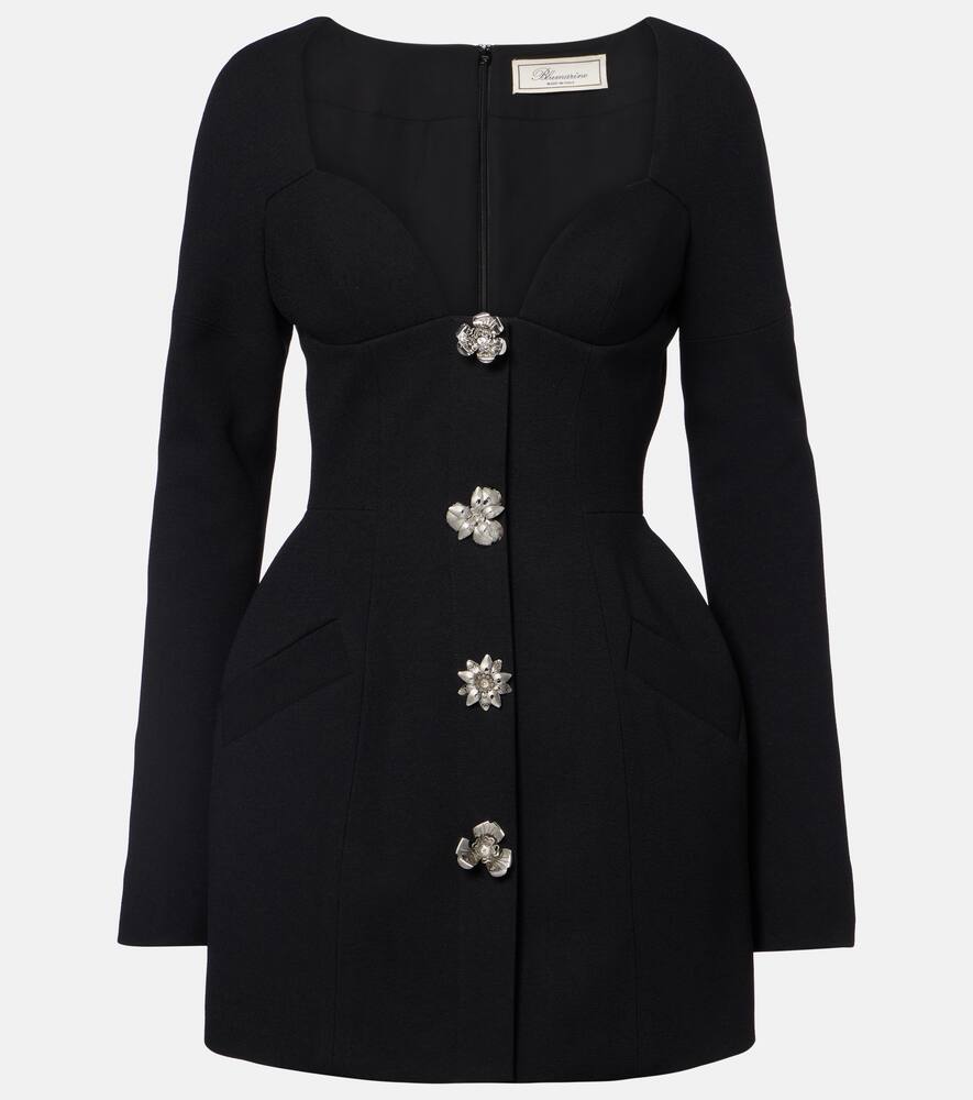 Расшитое креповое мини-платье Blumarine, Black
Расшитое креповое мини-платье Blumarine, Black