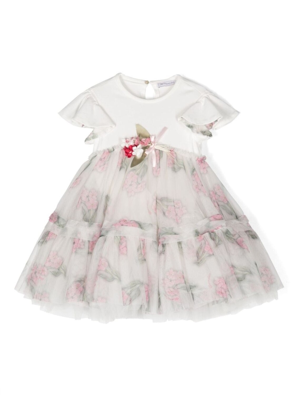 Monnalisa платье из тюля с оборками, белый
Monnalisa платье из тюля с оборками, белый