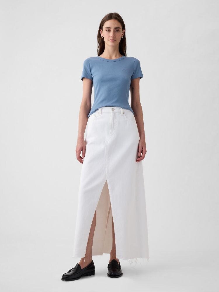 Рубчатая футболка Gap, синий
Рубчатая футболка Gap, синий