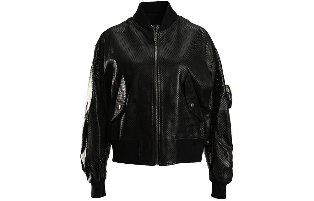 Женская кожаная куртка Prada, черный
Женская кожаная куртка Prada, черный