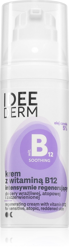 Idee derm Vitamin B12 интенсивный крем с регенерирующим эффектом Ideepharm, 50 мл
Idee derm Vitamin B12 интенсивный крем с регенерирующим эффектом Ideepharm, 50 мл