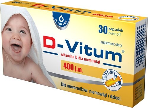 D-Vitum Витамин D для детей грудного возраста 400 МЕ биологически активная добавка, 30 капсул твист-офф. Oleofarm
D-Vitum Витамин D для детей грудного возраста 400 МЕ биологически активная добавка, 30 капсул твист-офф. Oleofarm
