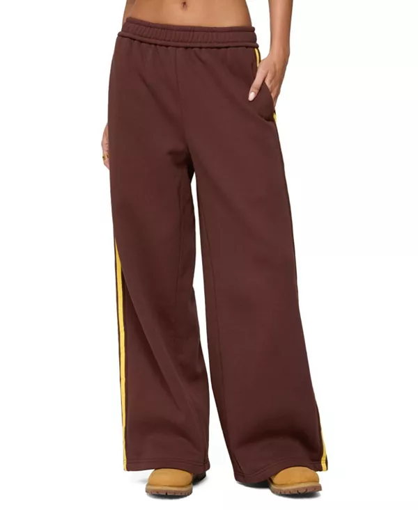 Спортивные штаны Sorin в контрастную полоску Edikted, коричневый
Спортивные штаны Sorin в контрастную полоску Edikted, коричневый