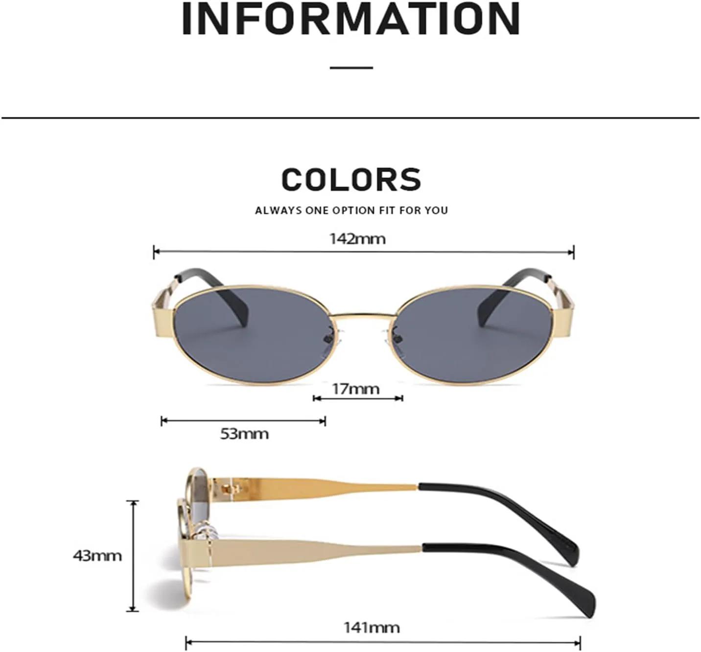 Солнцезащитные очки для женщин - Ретро овальные солнцезащитные очки - Модные классические солнцезащитные очки с защитой UV400, стильные очки 2025 года Eaigbaozz, Gray
Солнцезащитные очки для женщин - Ретро овальные солнцезащитные очки - Модные классические солнцезащитные очки с защитой UV400, стильные очки 2025 года Eaigbaozz, Gray