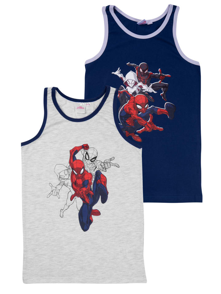 Spiderman Комплект из двух маек-топов Marvel Spider-Man сине-серого цвета
Spiderman Комплект из двух маек-топов Marvel Spider-Man сине-серого цвета