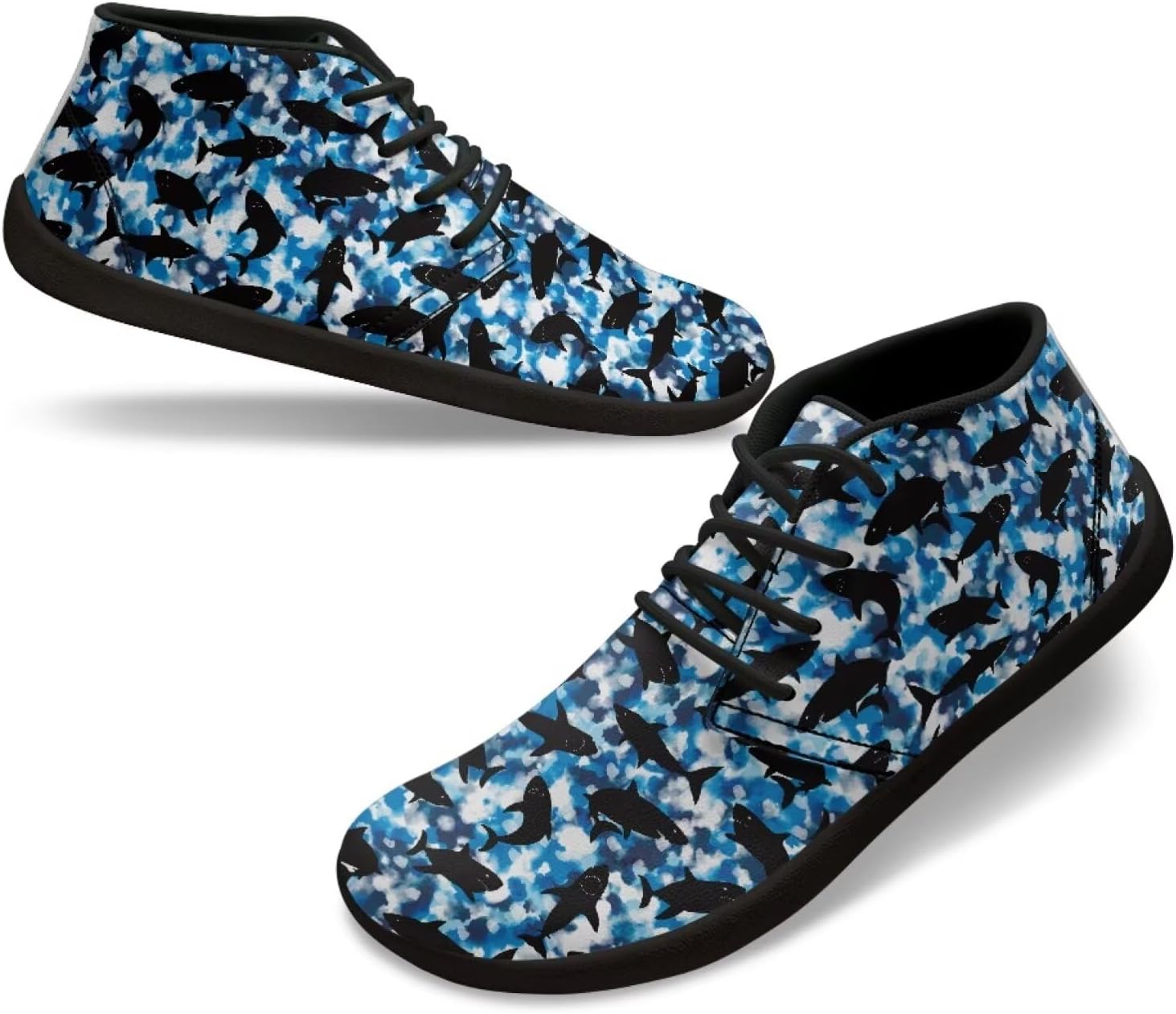 Мужские кроссовки для ходьбы с рисунком синих акул, нескользящей подошвой и нулевым перепадом, для бега Xixirimido
Мужские кроссовки для ходьбы с рисунком синих акул, нескользящей подошвой и нулевым перепадом, для бега Xixirimido