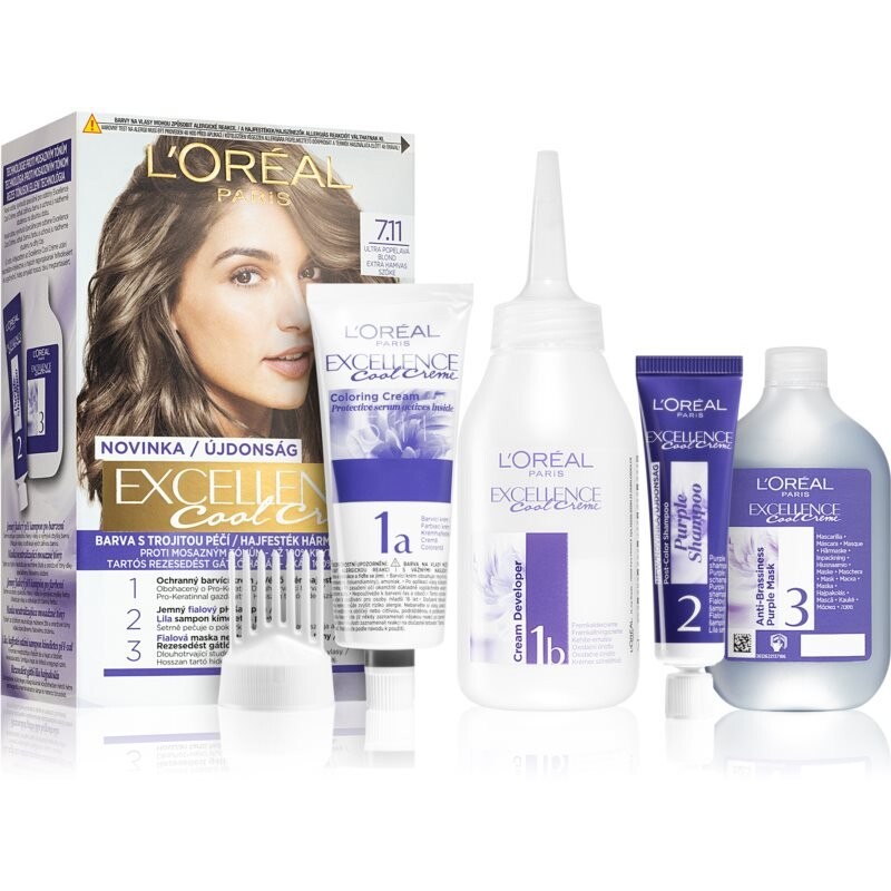 Краска для волос L'Oreal Paris Excellence Cool Creme оттенок 7.11 Ультра Пепельный Блондин L’Oreal Paris
Краска для волос L'Oreal Paris Excellence Cool Creme оттенок 7.11 Ультра Пепельный Блондин L’Oreal Paris