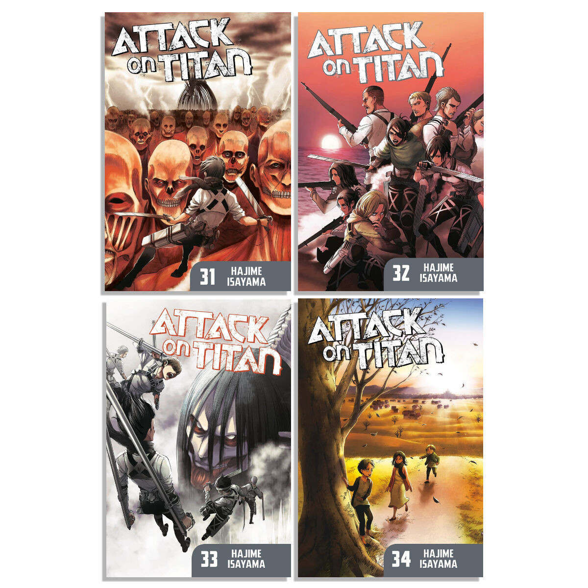 Манга Attack on Titan Manga (31-34) Bundle
Манга Attack on Titan Manga (31-34) Bundle