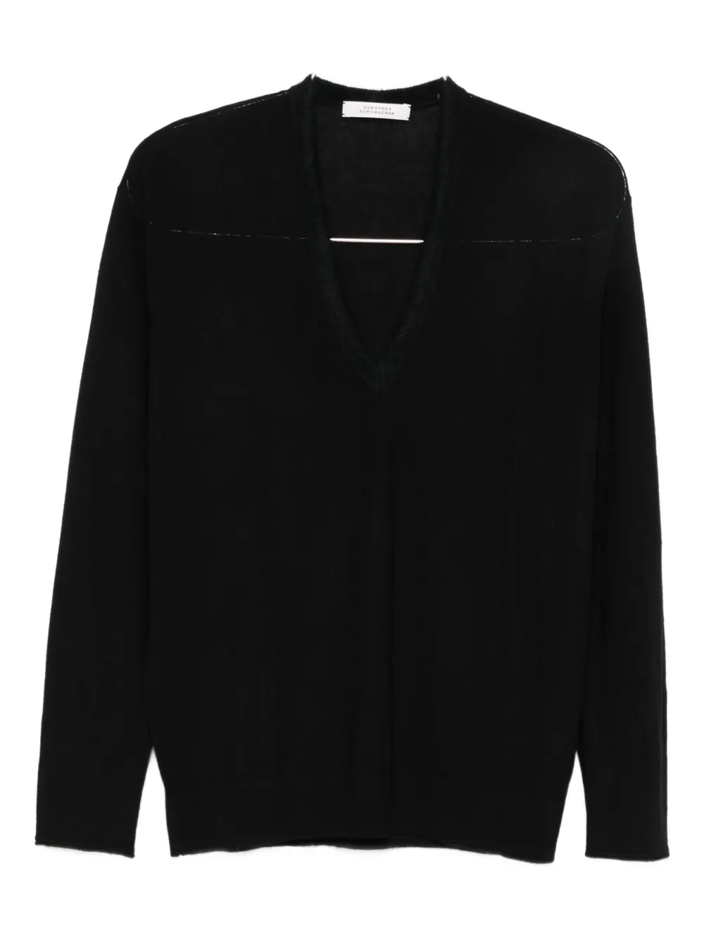 Джемпер с длинными рукавами и V-образным вырезом Dorothee Schumacher, черный
Джемпер с длинными рукавами и V-образным вырезом Dorothee Schumacher, черный