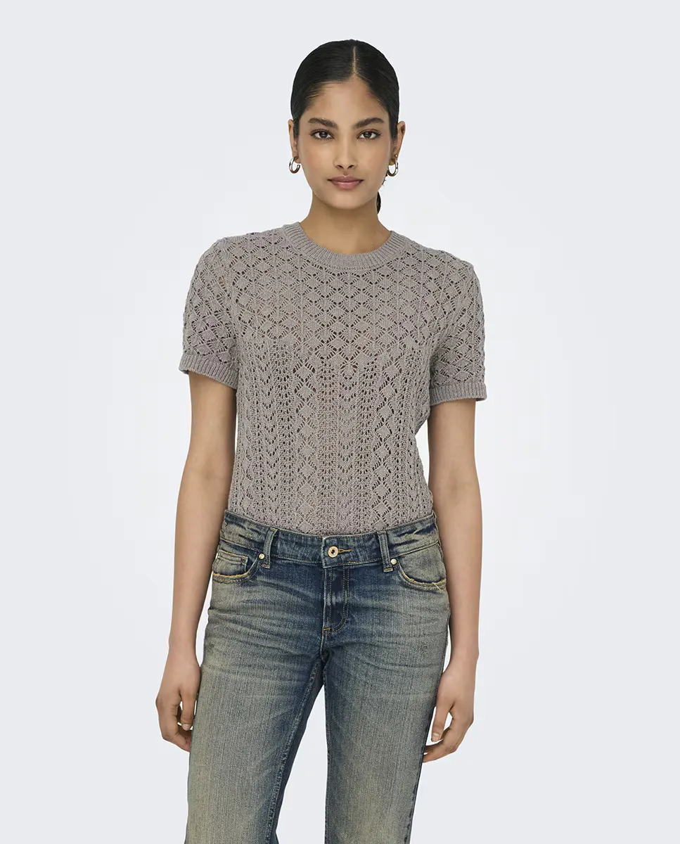 Женский топ крючком с короткими рукавами Only, коричневый
Женский топ крючком с короткими рукавами Only, коричневый