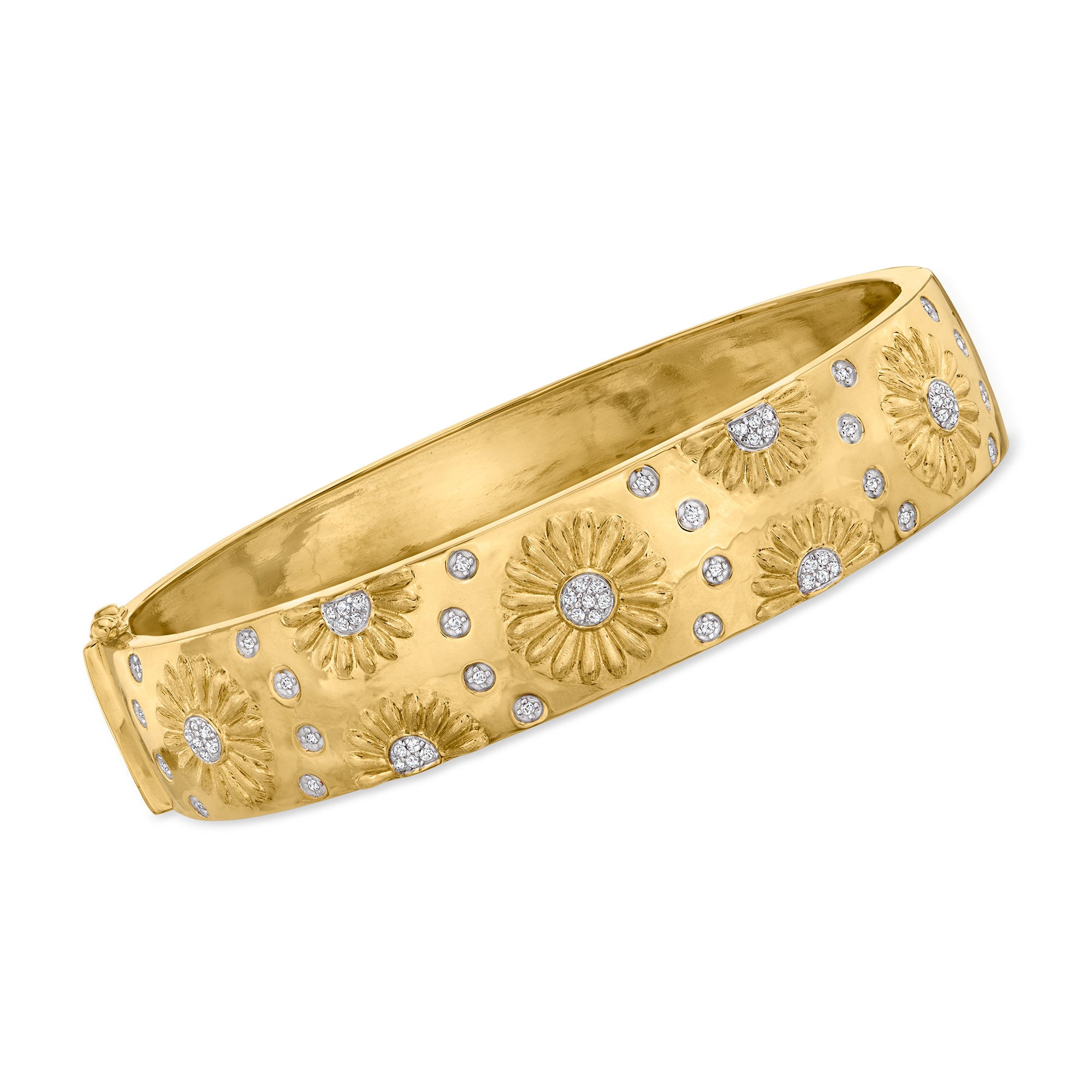 Браслет-браслет Ross-Simons Diamond Sunflower из 18-каратного золота с покрытием из стерлингового серебра Ross-Simons, 7 In
Браслет-браслет Ross-Simons Diamond Sunflower из 18-каратного золота с покрытием из стерлингового серебра Ross-Simons, 7 In