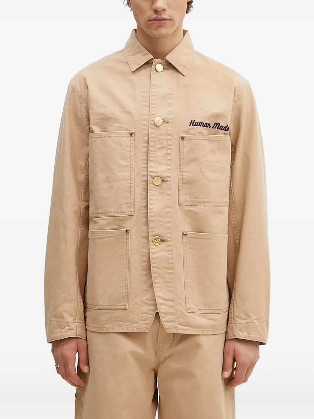 Куртка-рубашка с вышитым логотипом Human Made, нейтральный
Куртка-рубашка с вышитым логотипом Human Made, нейтральный