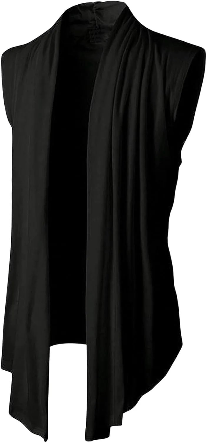 GORGLITTER мужской легкий кардиган без рукавов с шалью
GORGLITTER мужской легкий кардиган без рукавов с шалью