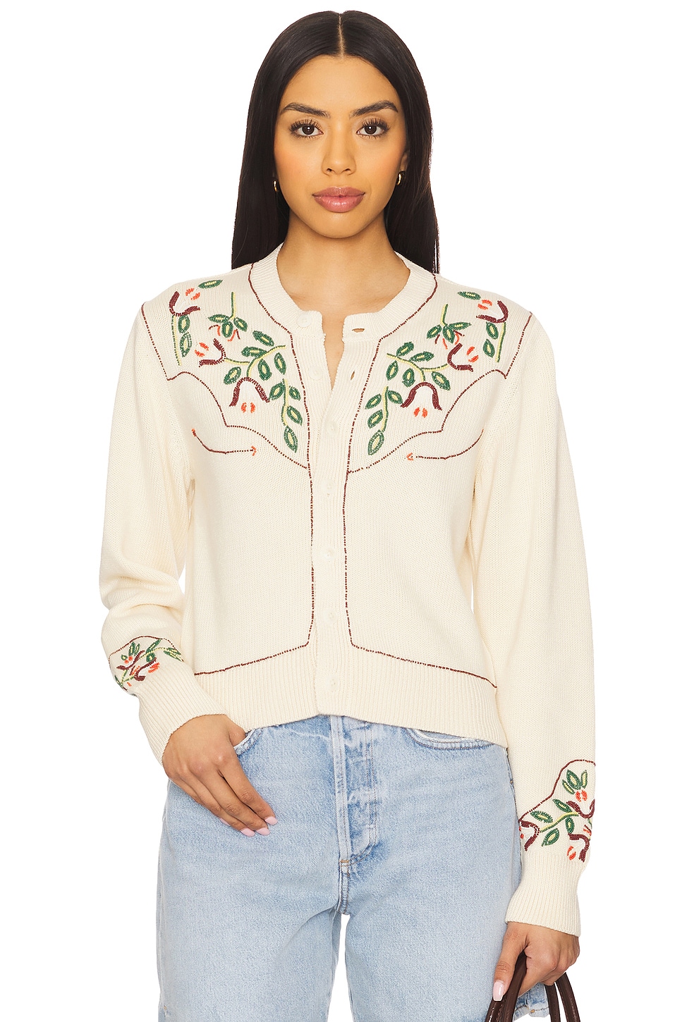 Кардиган с западным узором The Great, natural
Кардиган с западным узором The Great, natural