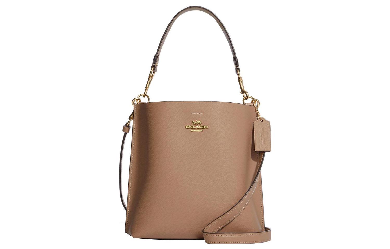 COACH Кожаная сумка-ведро Молли через плечо маленькая женская бежевая
COACH Кожаная сумка-ведро Молли через плечо маленькая женская бежевая