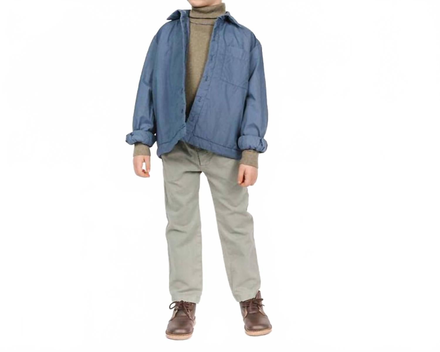 Taron Рубашка для мальчика с подкладкой в китайском синем Morley
Taron Рубашка для мальчика с подкладкой в китайском синем Morley