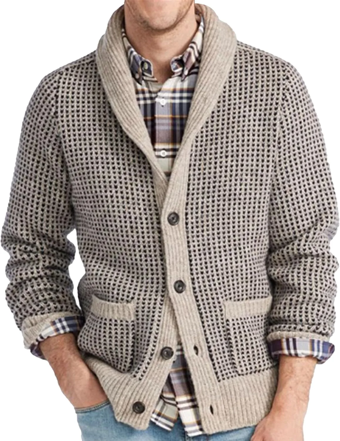 Мужской кардиган с шалью и длинными рукавами Maiyifu-GJ
Мужской кардиган с шалью и длинными рукавами Maiyifu-GJ