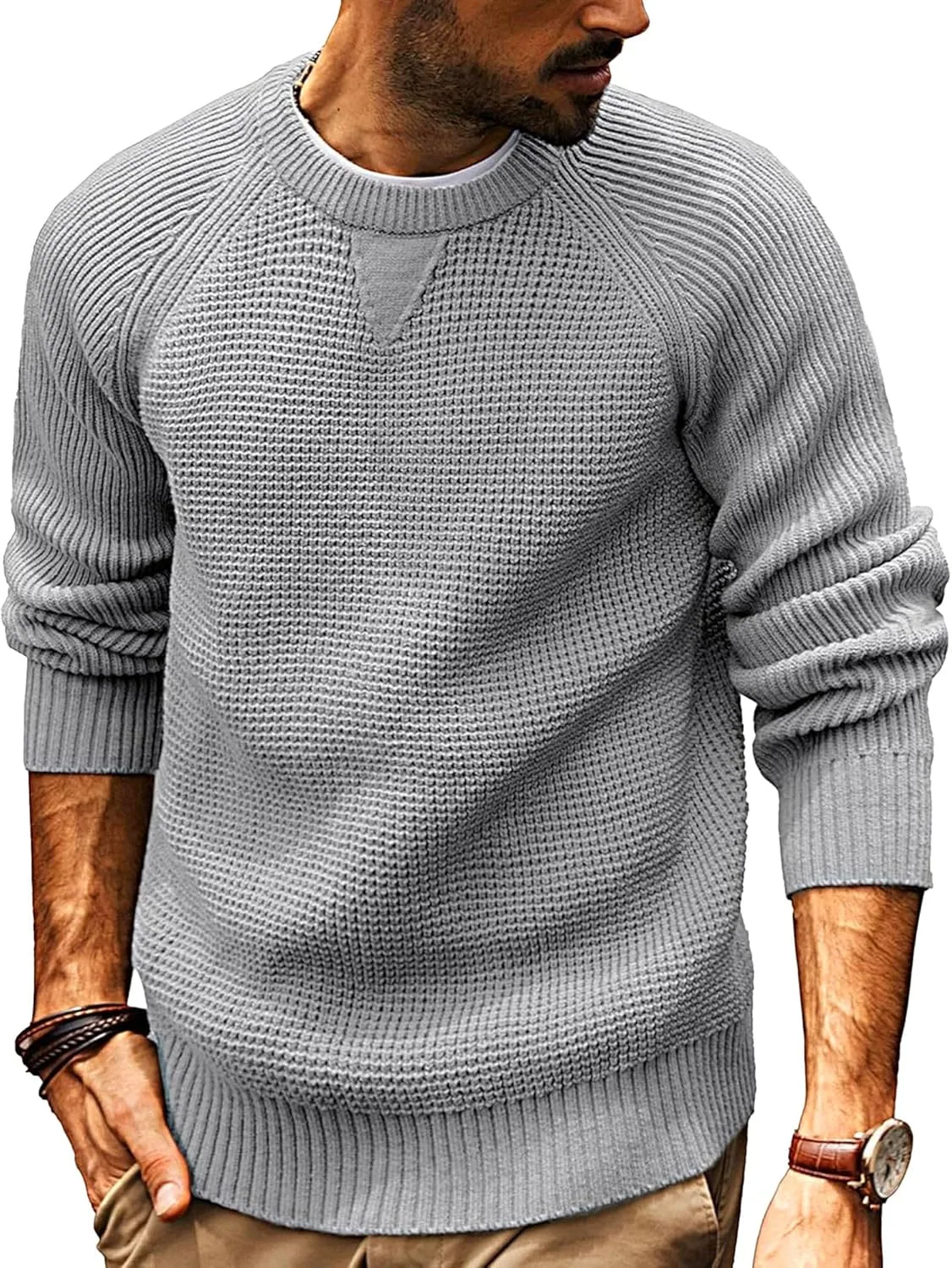 Мужской свитер Slim Fit с вафельной вязкой Maiyifu-GJ
Мужской свитер Slim Fit с вафельной вязкой Maiyifu-GJ