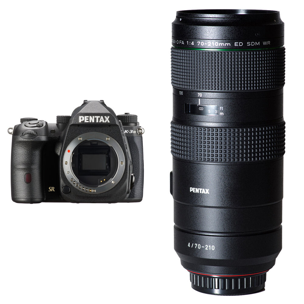 Зеркальная камера Pentax Pentax K-3 Mark III DSLR Camera with 70-210mm f/4 Lens
Зеркальная камера Pentax Pentax K-3 Mark III DSLR Camera with 70-210mm f/4 Lens